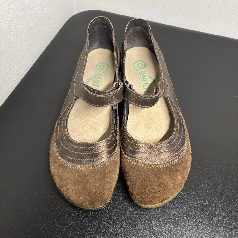 Naot Kirei Copper Mary Jane Loafers Brown Shoes Women's 7/38 Casual‎ Comfort